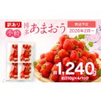 ふるさと納税 いちご 福岡県 古賀市 訳あり 小粒あまおう 合計約1240g 約310g×4パック 一口サイズ ご家庭用 福岡県産 九州 イチゴ いちご 苺 果物 くだもの …
