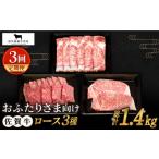 牛肉 ロース 全3回定期便 おふたりさま向け