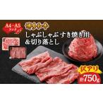 ふるさと納税 牛肉 すき焼き 福岡県 大野城市 訳アリ A4〜A5 博多和牛しゃぶしゃぶすき焼き750gセット(大野城市)_ 赤身 肩 モモ バラ 国産牛 お肉 牛肉 訳あり…