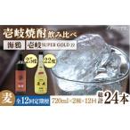 焼酎 麦 全12回定期便 海鴉25度と壱岐スーパーゴールド22度…