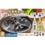 焼酎 麦 全12回定期便 壱岐スーパーゴールド22度と大魔神の…