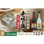 焼酎 麦 全6回定期便 壱岐の島 25度と壱岐の島