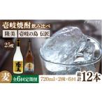 焼酎 麦 全6回定期便 隆美焼酎と壱岐の島 伝匠 25度のセット