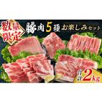 ふるさと納税 豚肉 セット 宮崎県 日南市 チョイス限定 数量限定 豚肉 5種 お楽しみ セット 合計2kg 肉 豚 国産 おかず 食品 焼肉 しゃぶしゃぶ ロース バラ …