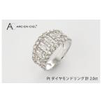 ふるさと納税 大阪府 泉佐野市 ARC-EN-CIEL PTダイヤリング（計 2.0ct）