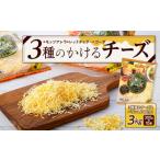 ふるさと納税 加工品等 チーズ 愛知県 長久手市 3種のかけるチーズ 3kg(300g×10袋) チーズ かけるチーズ 乳製品 加工食品 モッツァレラ チェダーチーズ ゴ…