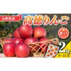 ふるさと納税 りんご 山形県 - 《2025年先行予約》山形県産 蜜入り 高徳りんご 約2kg(6〜12玉) 2025年10月下旬から順次発送 りんご リンゴ 林檎 デザート フル…