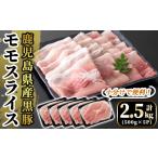 A5-028 産黒豚モモスライス計2.5kg 500g×5P