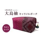 織物 繊維品 CHANCE シャンス 大島紬キャラメルポーチ