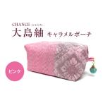 織物 繊維品 CHANCE シャンス 大島紬キャラメルポーチ