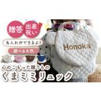 カバン リュック ベージュ×ブロンズ刺繍