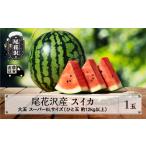 スイカ 尾花沢産スイカ スーパー6Lサイズ