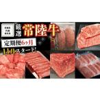 牛肉 サーロイン 厳選 常陸牛 6ヶ月セット