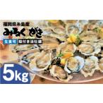 ふるさと納税 福岡県 糸島市 みるくがき 5kg ◆生食可 から付き 活牡蠣 《糸島》【豊久丸】牡蠣 牡蛎 カキ かき 生食 殻付き オイスター 糸島カキ ナイフ [AEJ…