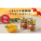 ふるさと納税 熊本県 - くまもとの果樹園【デコポン缶詰セット】300g×10缶 缶詰