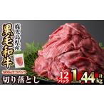 ふるさと納税 牛肉 鹿児島県 姶良市 a844-B 黒毛和牛切り落とし(12P計1.44kg) 水迫畜産 国産 肉 牛肉 黒毛和牛 切り落とし セット 小分け トレー無し SDGs 通…