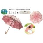 No.401 高級織物傘 婦人長傘 薄赤系