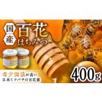日本蜜蜂 百花 はちみつ 計400g