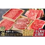牛肉 ロース 5回定期便 飛騨牛 食べつくし
