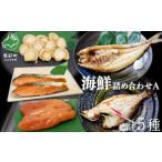 ふるさと納税 干物 ホッケ 北海道 鹿部町 イリエ船橋商店 海鮮5種詰め合わせ 海峡塩たらこ ベビーホタテ 紅鮭 ホッケ 宗八カレイ