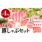 ふるさと納税 豚肉 セット 宮崎県 宮崎市 宮崎県産豚しゃぶセット 合計4kg_M201-017