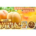 ふるさと納税 もも 和歌山県 紀の川市 先行予約 希少種 黄貴妃 約2kg 5-7玉入り 嶋農園《2025年9月上旬-9月末頃出荷》 和歌山県 紀の川市 桃 もも モモ フル…