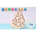 玩具 木工パズル 海の仲間のつみ木 立体 子供