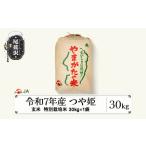 ふるさと納税 玄米 山形県 尾花沢市 令和7年産 新米 玄米 特別栽培米 つや姫 30kg 11月上旬発送 ja-tsgta30-11f 11月上旬発送