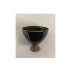 陶磁器 漆器 ガラス C015 萩黒釉金彩杯