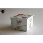 ふるさと納税 食器・グラス 弁当箱 佐賀県 有田町 ARITA PORCELAIN LAB (アリタポーセリンラボ) 宝づくし 二段重 有田焼 おめでたい 正月 おせち お重 A95-59