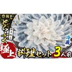 フグ 着日指定必須 極上 とらふぐ料理 セット 3人前