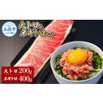 マグロ 本マグロ 本鮪 大トロ200g ネギトロ400g 200g×2