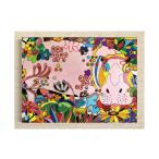 絵画 カバ ピンク