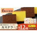 菓子 カステラ 6回定期便 カット包装カステラ 2箱入