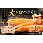 ふるさと納税 魚貝類 サーモン 茨城県 神栖市 アトランティックサーモン 大トロサーモンハラス干し 約4kg サーモン ハラス 魚 さかな 一夜干し おかず