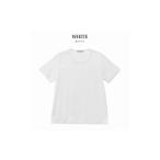 服 女 ホワイト レディース 綿 モダール半袖Tシャツ