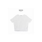 服 女 ホワイト レディース綿 モダール半袖デザインTシャツ