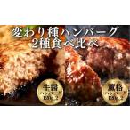 ふるさと納税 牛肉 ハンバーグ 岩手県 一関市 《格之進》変わり種ハンバーグ 牛醤・薫格2種 食べ比べセット(120g) 計4個