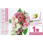 花 苗木 花束 C67015 ピンクとグリーンのキャスケードブーケ