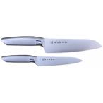 ふるさと納税 包丁 岐阜県 - 濃州孫六作 オールステンレス三徳包丁・ペティナイフセット 4-22P