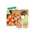 ふるさと納税 野菜類 じゃがいも 北海道 訓子府町 佐藤農場のじゃがいも「とうや」10kgと玉葱10kgセット 1097719