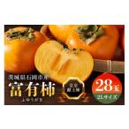 ふるさと納税 果物類 柿 茨城県 石岡市 2025年 先行予約 八郷柿出荷組合の 富有柿 2L 28玉 柿 皇室献上柿 かき 富有カキ ( 2段 1箱 ) 果物 フルーツ くだもの…