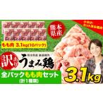 鶏肉 うまみ鶏 全パックもも肉セット 計1種類 合計3.1kg