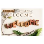 玩具 アルファベットブロック WELCOME