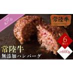 ふるさと納税 牛肉 ハンバーグ 茨城県 水戸市 常陸牛100% ハンバーグ 無添加 100g×6個 リピーター続出 冷凍 お中元 食べ物 肉 ギフト 11000円 焼くだけでレ…