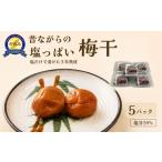 加工品等 梅干 佐渡産 昔ながらの塩っぱい梅干 100g×5パック