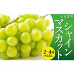 ふるさと納税 ぶどう マスカット 福岡県 うきは市 先行予約 上村農園 (ハウス)シャインマスカット 2房から4房 (約1.5kg) 2025年7月中旬から8月上旬 出荷予定
