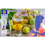 お酒 リキュール 産梅使用 梅酒 姫伝説 720ml×12本セット[