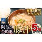 惣菜 レトルト 阿波の金時豚 豚汁 5個
