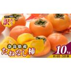 ふるさと納税 果物類 柿 奈良県 五條市 令和7年発送 先行予約 訳あり たねなし柿 約10kg ( 40〜50個 ) 2024年 大人気 | 種無し たねなし 柿 フルーツ 果物 …